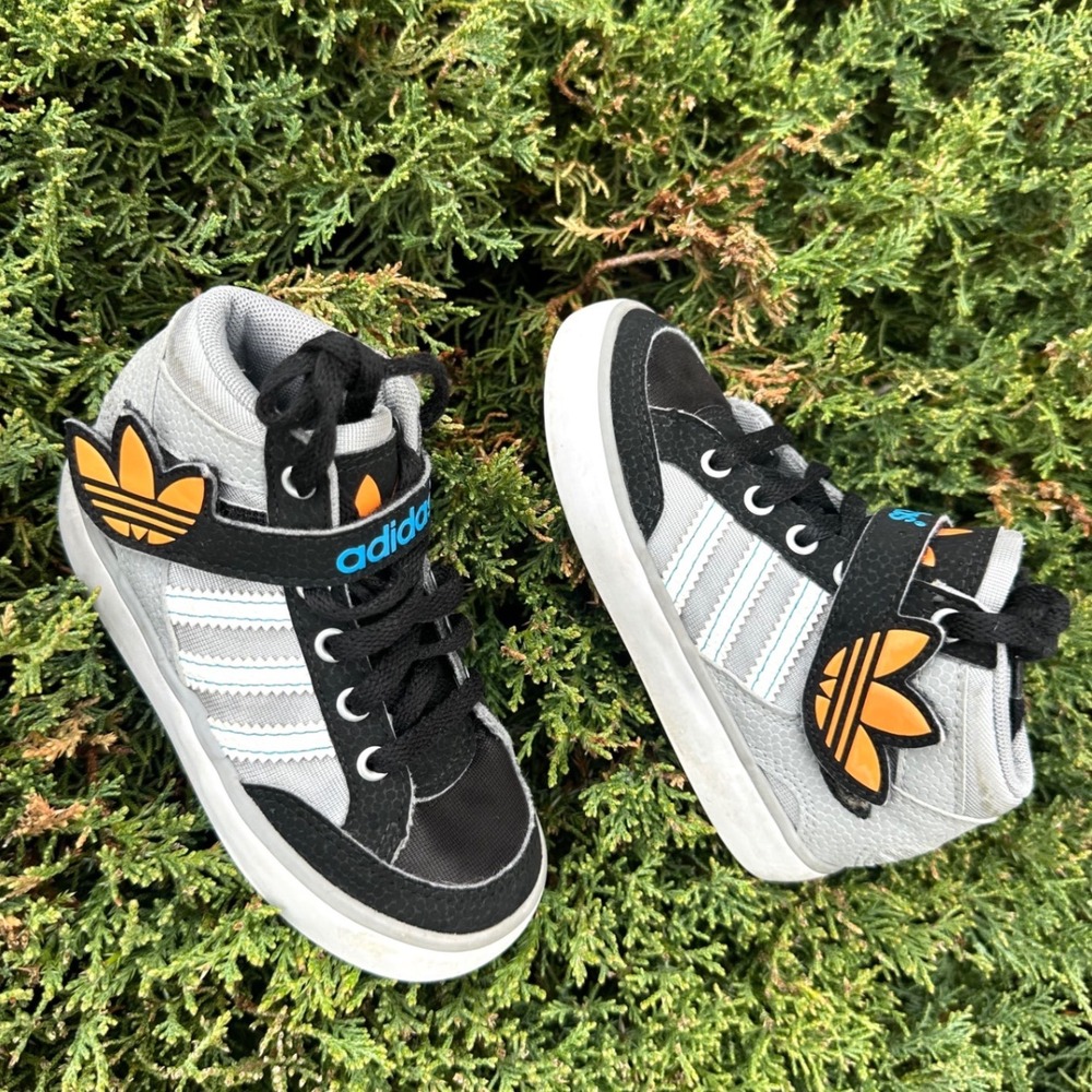 Adidas Originals Hardcourt Kids High-Top Sneakers Toddler‎ Size 7 Shoes